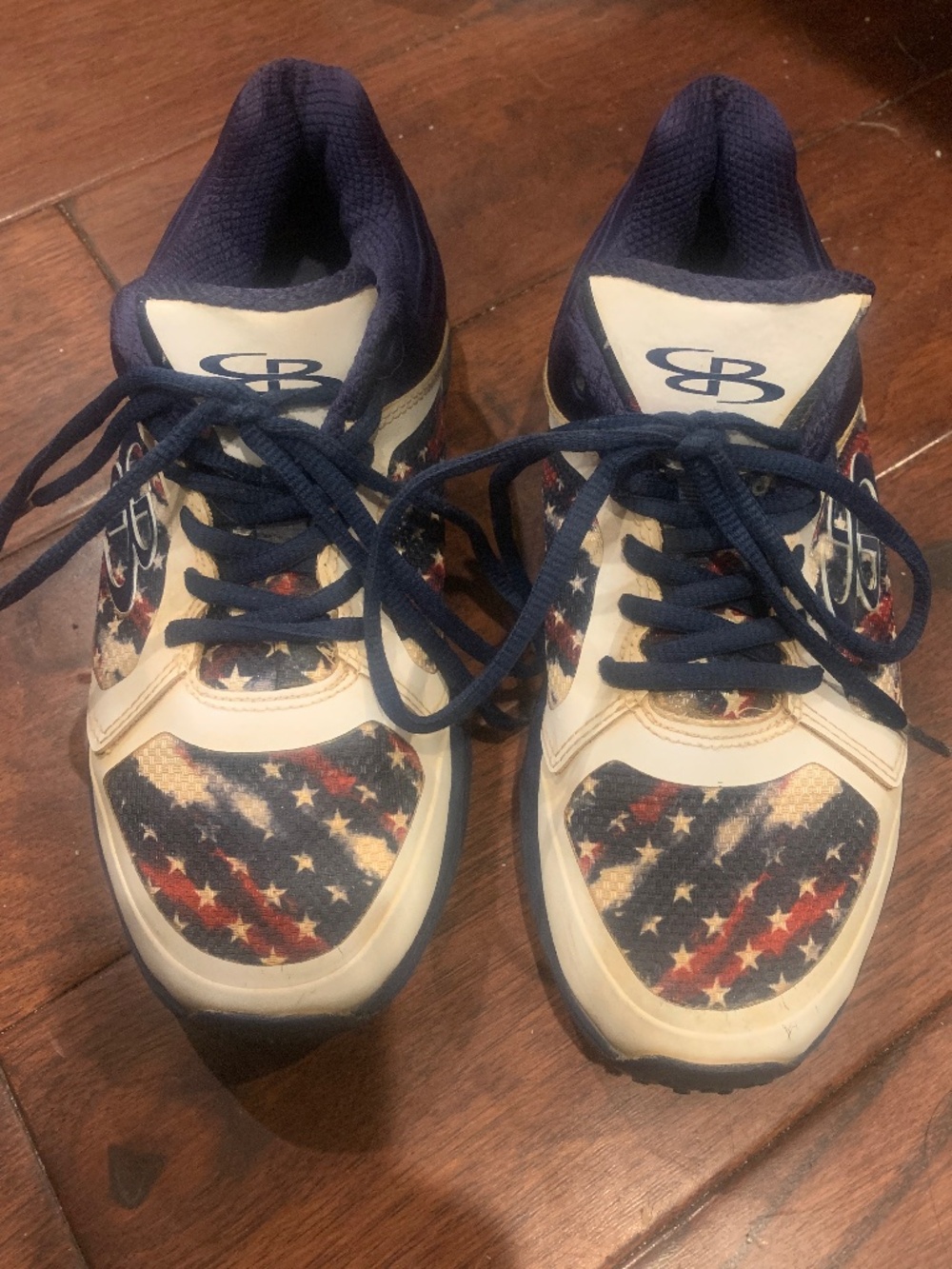 Boombah Patriotic tennis shoes